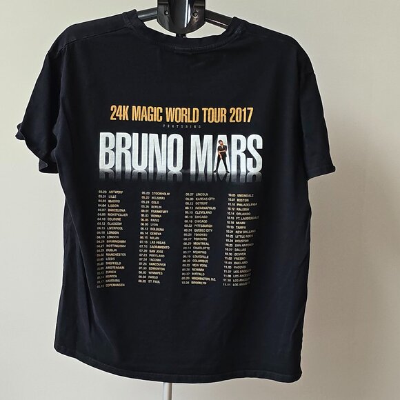 Bruno Mars Black Graphic Tee - Short Sleeve - Picture 2 of 4